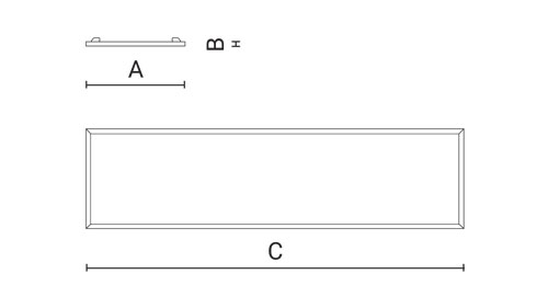 FLAT - Pannelli luminosi, dimensioni